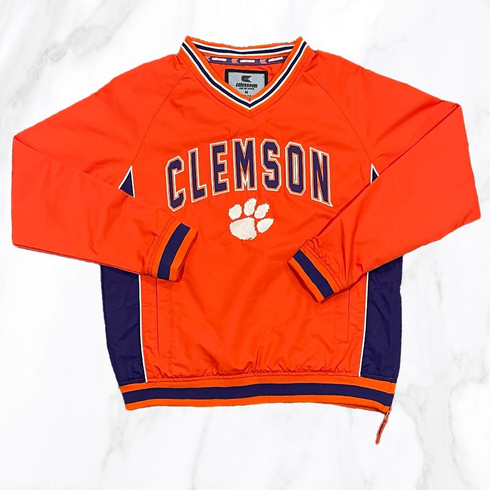 Vintage‎ Colosseum Kid's Clemson Tigers Embroidered Pullover Jacket, Size M